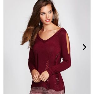 GUESS | Cold Shoulder Sweater